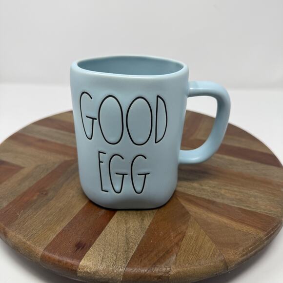 Rae Dunn By Magenta Easter Egg Blue GOOD EGG Ceramic Mug Farmhouse Kitchen Decor - Picture 9 of 9